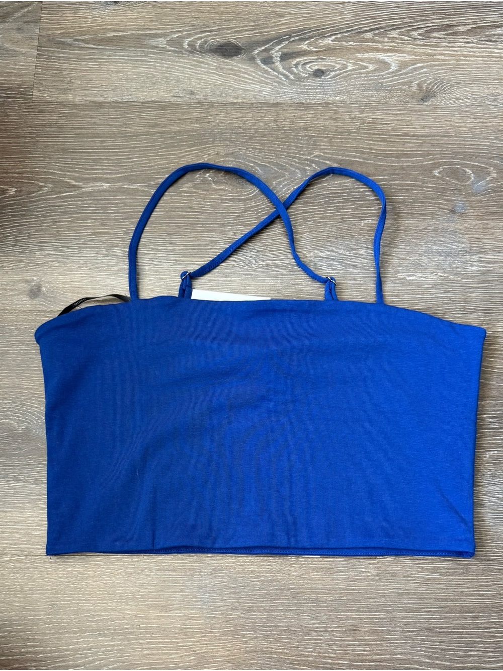 Forever 21 Dark Blue Cropped Knit Tank